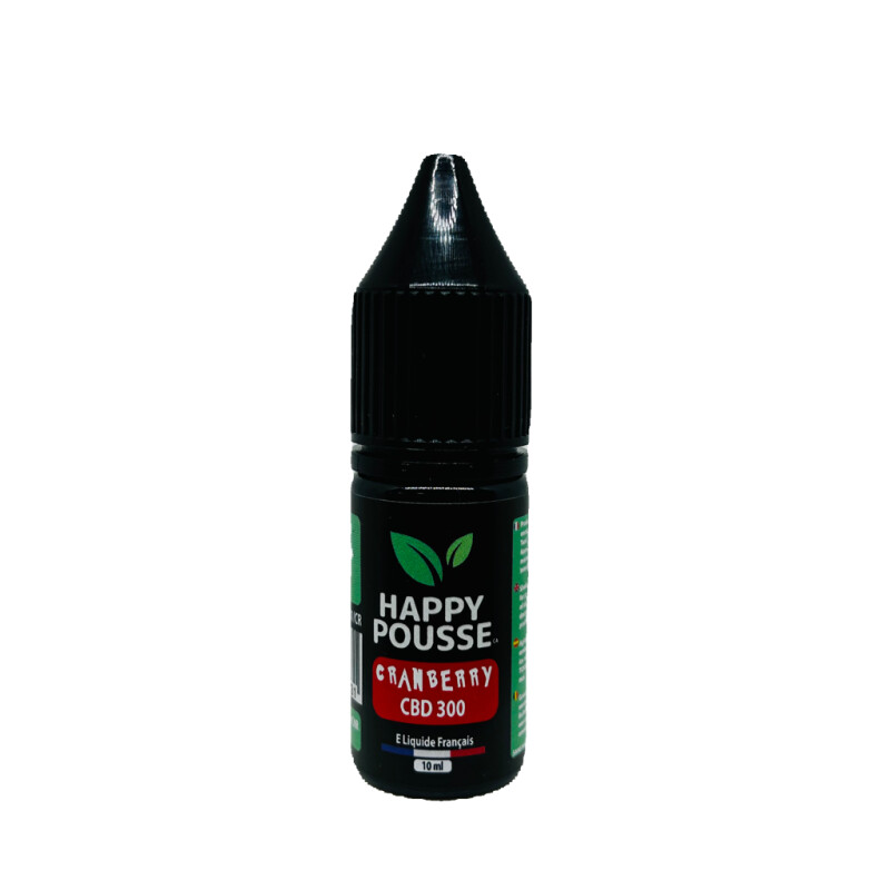 Fiole 10ML E-liquide Arome 300 mg de CBD Happy Pousse