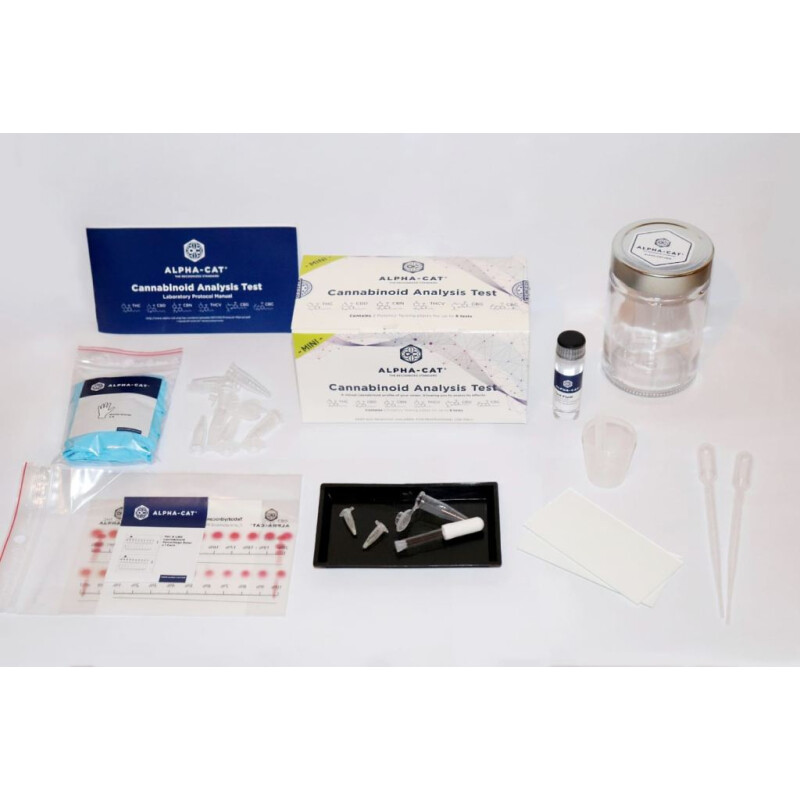 Mini kit de test de cannabinoïdes (8 tests de puissance de THC)