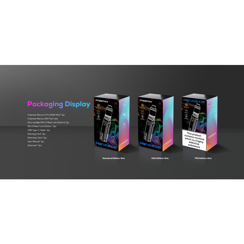 Pack Marvos X Pro (RGB) - Freemax