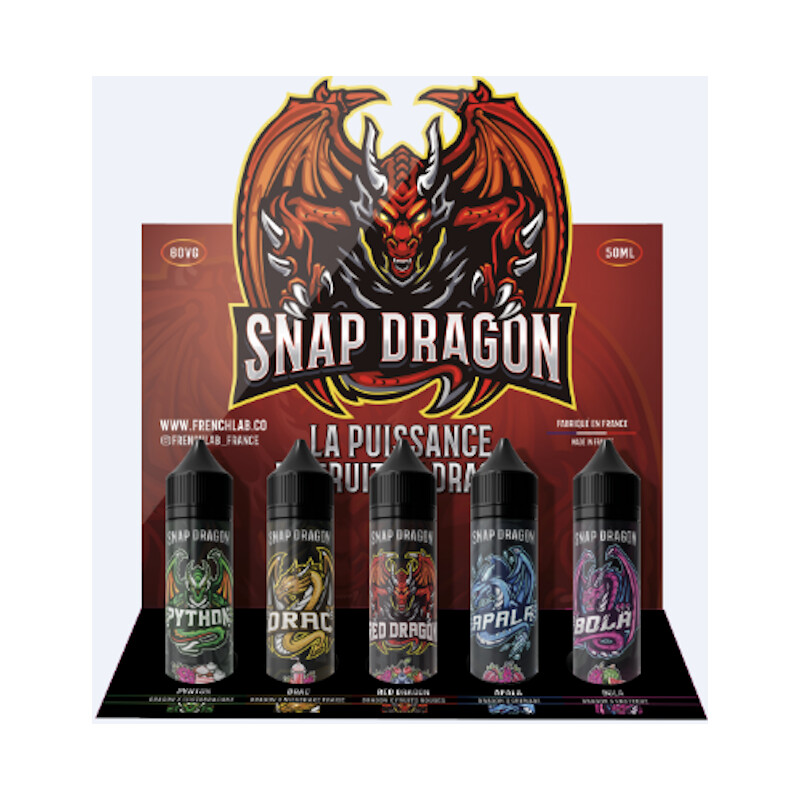 Pack 5 e-liquides 50 ml Snap Dragon