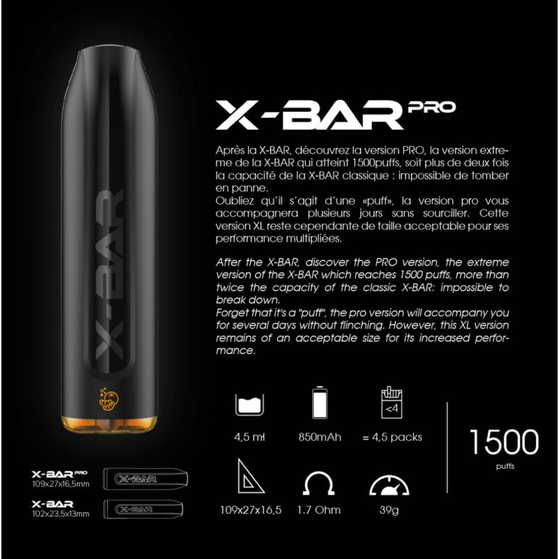 PUFF X-Bar Pro 1500 