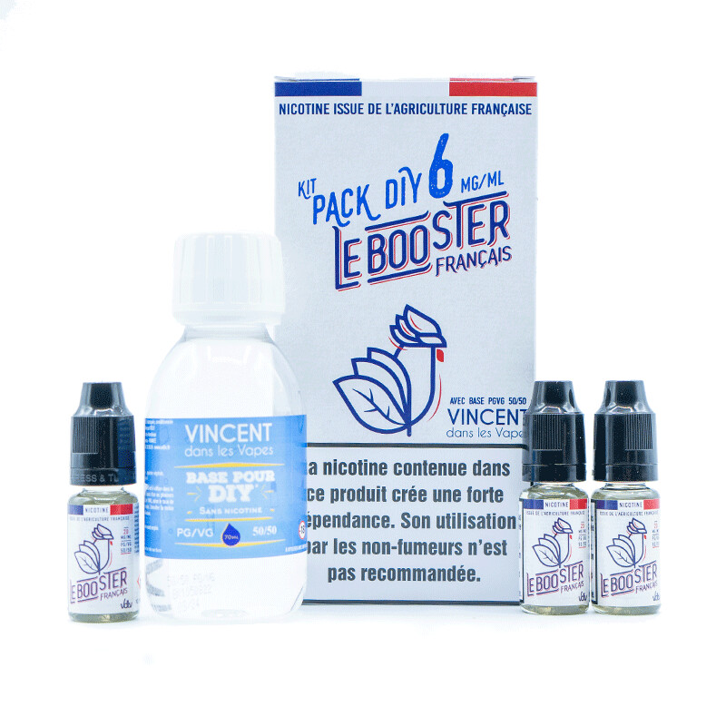 Achetez Pack 100 ml Base DIY 50/50 Le Booster Français VDLV (Contenance: 100  ml; Taux de nicotine: 12mg) • Vapoti Marketplace